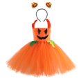 thumbnail image 2 of EnJoCho Toddler Girls Pumpkin Tutu Dress with Headband Set - Layered Tulle Halloween Dress for Baby Kids, Birthday Par𝗍y Photo 𝖲hoot Outfit, 2 of 9