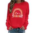 thumbnail image 2 of Jacenvly Hauts pour Femmes Liquidation Hauts Imprimés à la Mode Décontractés Manches Longues Sweat à Capuche Manches Régulières Hauts pour Femmes en Liquidation, 2 of 5