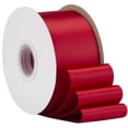 thumbnail image 6 of Ribbonitlux Scarlet Satin Ribbon 2.5 inch Double Sided Quality Satin for Weddings, Invitations, Sashes, Crafts, Apparel, Headbands - 50 Yds/roll, 6 of 6