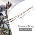 thumbnail image 2 of Uxcell Sangle de Lunettes Réglable en Silicone pour Hommes Femmes, Café, 2 of 7