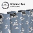 thumbnail image 4 of Tchckioa Boho Blue Blackout Curtains for Bedroom,42x96 Inch Privacy Protection Grommet Window Drapes,2 Panels, 4 of 9
