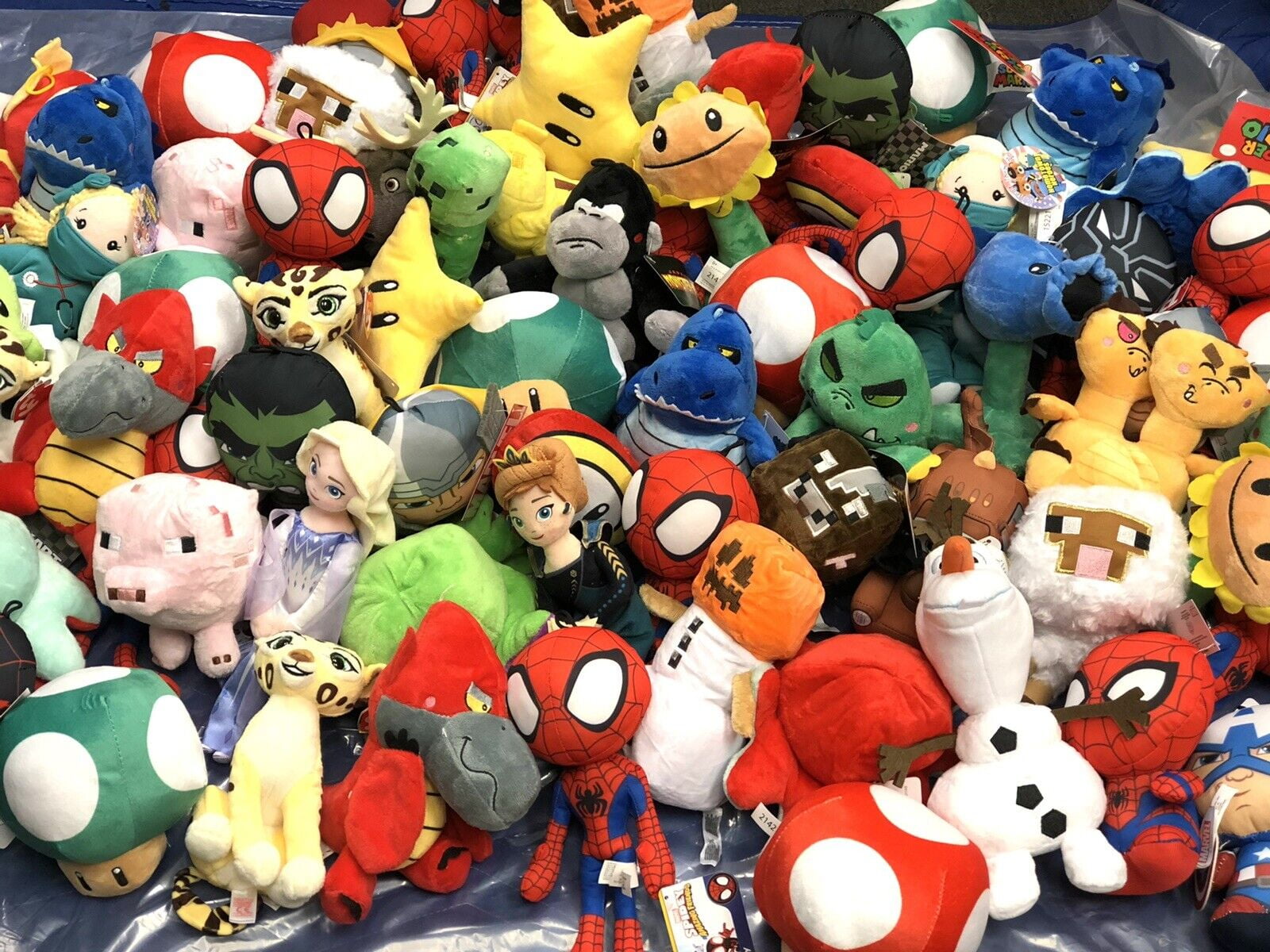 Crane Claw Machine Animal Plush Filler Mix 80 Pieces 100 Licensed 59