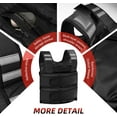 thumbnail image 6 of Adjustable Weighted Vest for Women and Men, 1-11 lbs/2-22 lbs/2-32 lbs Weighted Vest for Running, Walking, Strength Training with Reflective Strip & Storage Bag, 6 of 7