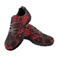 thumbnail image 2 of COEQINE Women Running Shoes Soft Black Sole Sneakers Hiking Camping Mesh Training Mens Athletic Shoes Fitness Halloween Sneakers, Red Splatter Cobweb Print, 2 of 7