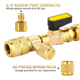 thumbnail image 3 of Valve Core Remover Installer Tool Kit with Dual Size 1/4 & 5/16 Port for with R22 R12 R407 R410 R404 R32 R600, 3 of 6