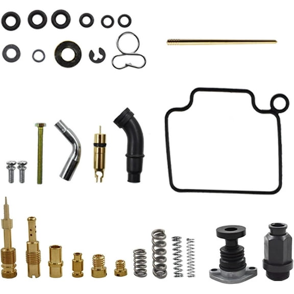 Genrics Carburetor & Primer & Choke Rebuild Kit Replacement for Honda Foreman 450 TRX450FE TRX450FM TRX450ES TRX450S 1998-2004