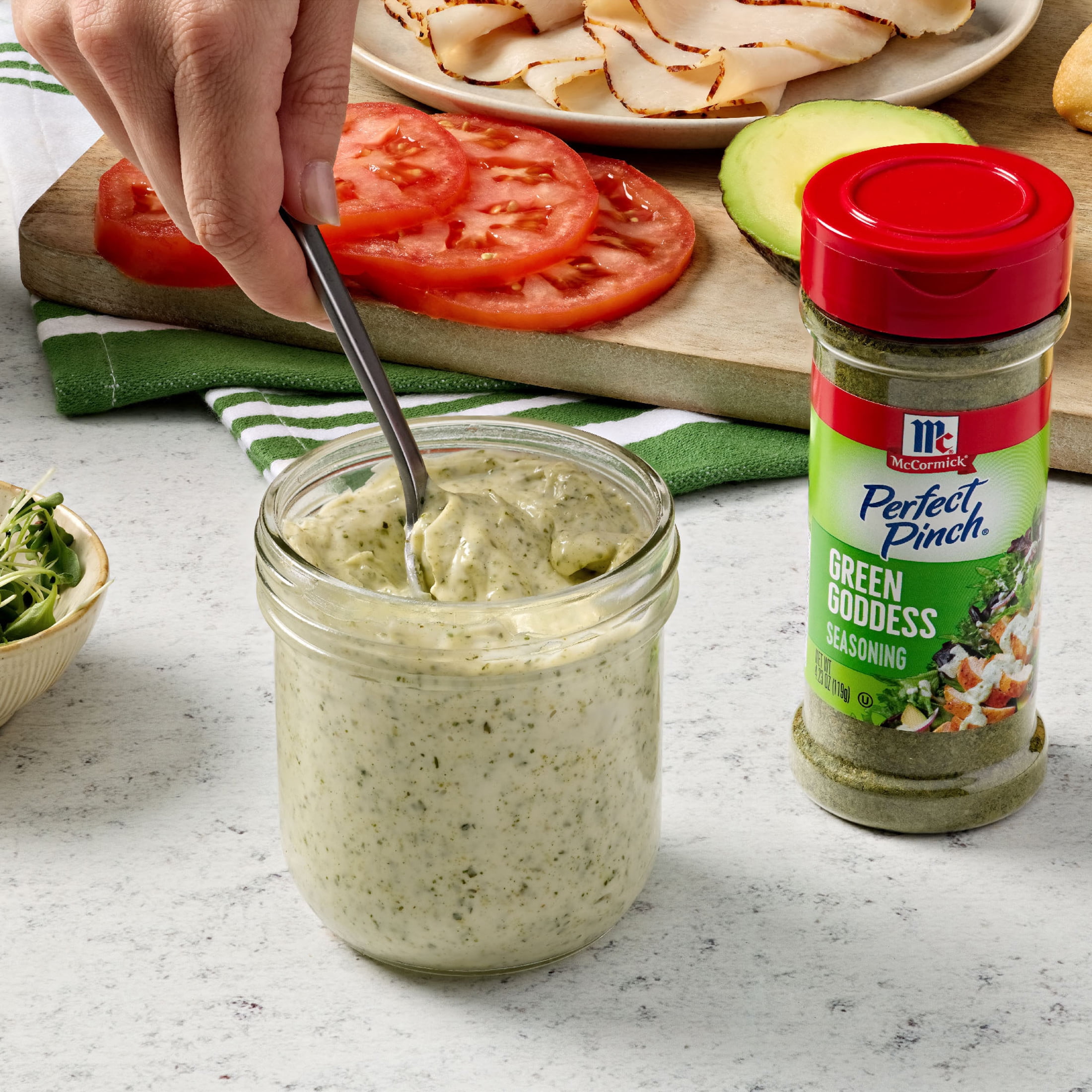 (3 pack) McCormick Seasoning, Green Goddess, 4.23 oz Bottle