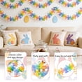 thumbnail image 2 of Easter Tinsel Garlands Spring Garland with Eggs Outdoor Hanging Glitter Streamers for Mantle Tree for Easter Spring Themed Party, Classroom Decorations 39.37Ft Design3, 2 of 6