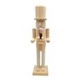 thumbnail image 4 of yotijay Christmas Craft Nutcracker Wooden Nutcracker Figurine Unfinished Wood Nutcracker A, 4 of 9