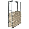 thumbnail image 1 of vidaXL Firewood Rack Black 80x25x150 cm Steel, 1 of 4