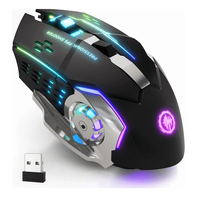 Mouse Vertical Inalámbrico Recargable Ergonómico Bluetooth Xtellar Negro
