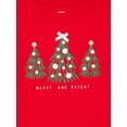 thumbnail image 2 of Holiday Time Toddler Boys or Girls Christmas Tee with Long Sleeves, Sizes 12M-5T, 2 of 3