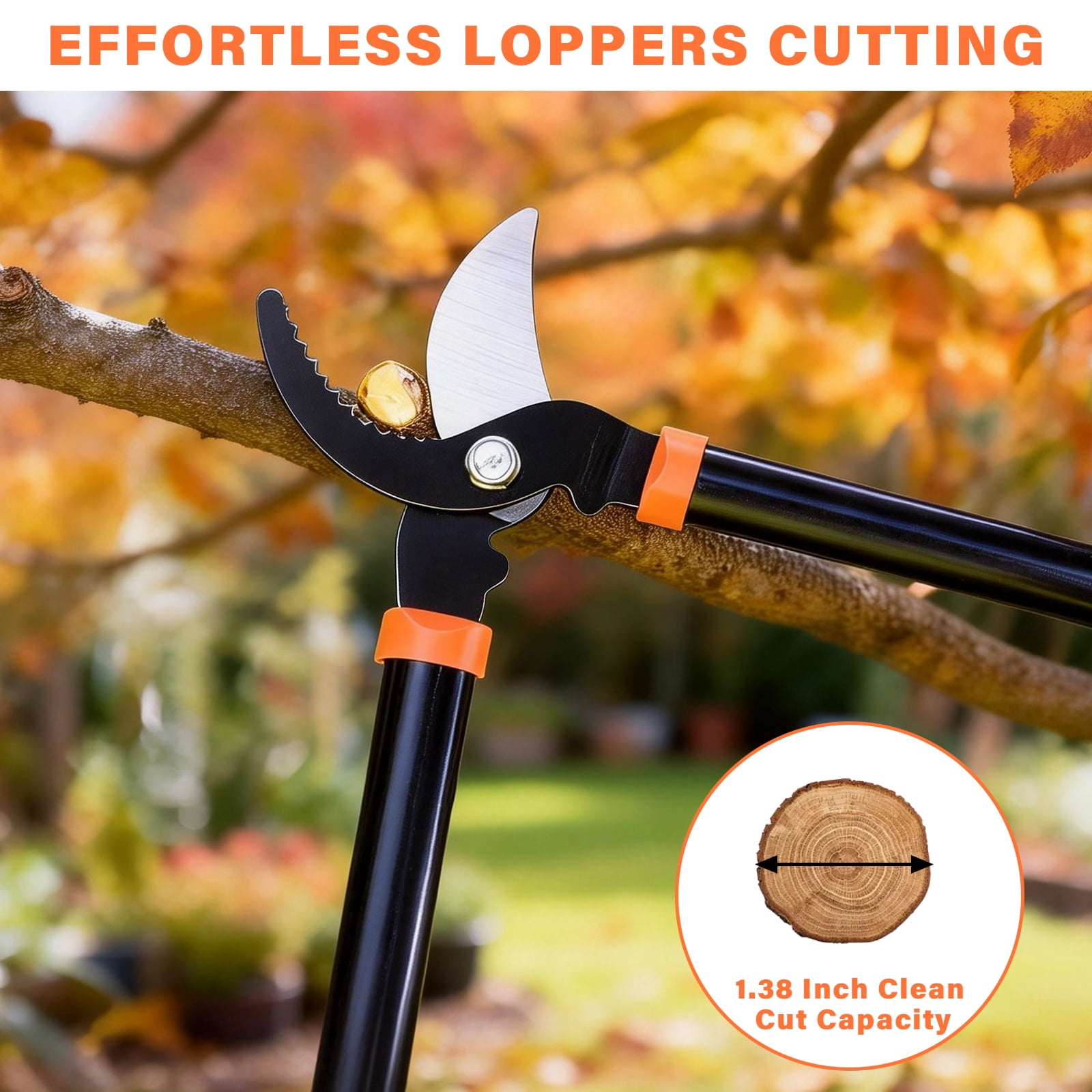 Bemico 3PCS Garden Tools Loppers Hedge Clippers & Pruners Set, Heavy Duty Hedge Shears Tree & Shrub Care Kit for Yard, Lawn & Garden, Branch Cutter Tree Trimmer for Indoor & Outdoor