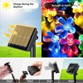 thumbnail image 2 of TiokMc Solar-Powered Fairy Blossom Flower String Lights, 22.96ft 50 LED, Multi-Color, Outdoor Garden, Patio, Lawn, Christmas Decoration - 2 Pack, 2 of 8
