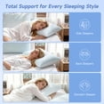 thumbnail image 5 of Z-HOM Adjustable Soft Memory Foam Pillows Set of 2, Temperature Regulating Cooling Pillow for Sleeping, 2 Pack OEKO-TEX Certified King Size Bed Pillows (20*36 inch), 5 of 7