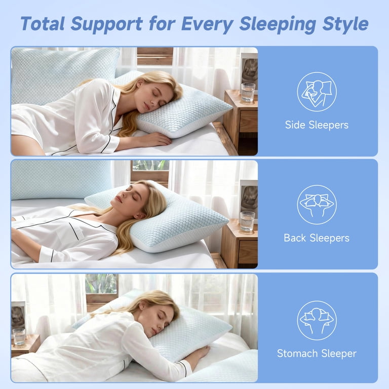 Z-HOM Cooling Memory Foam Pillow, Standard photo 6