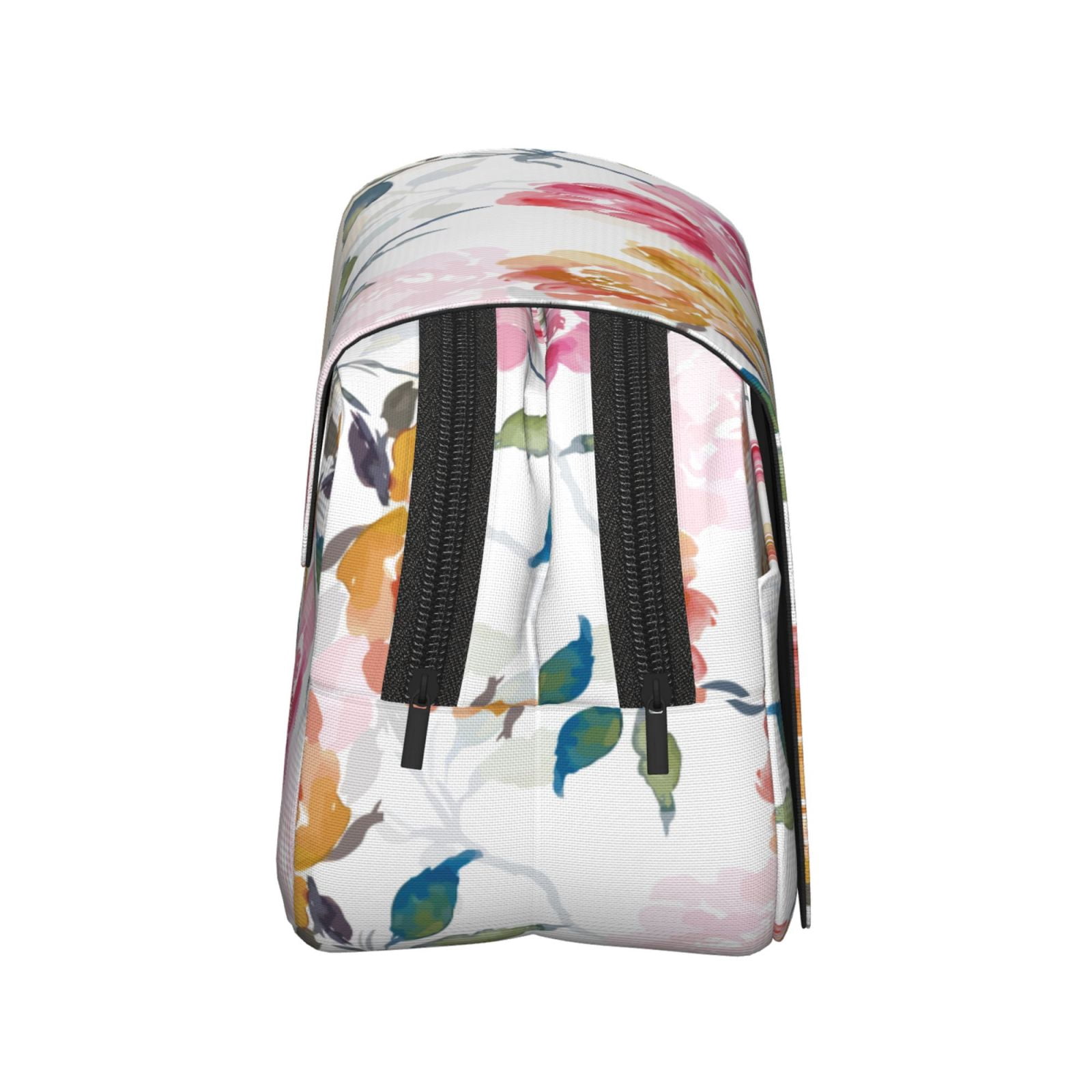 Rateoe Colorful Flowers Pattern Double Clamshell Pen Case, Storage Organizer with Two Zipper Compartments– Holds Up to 50 Pencils & Pens