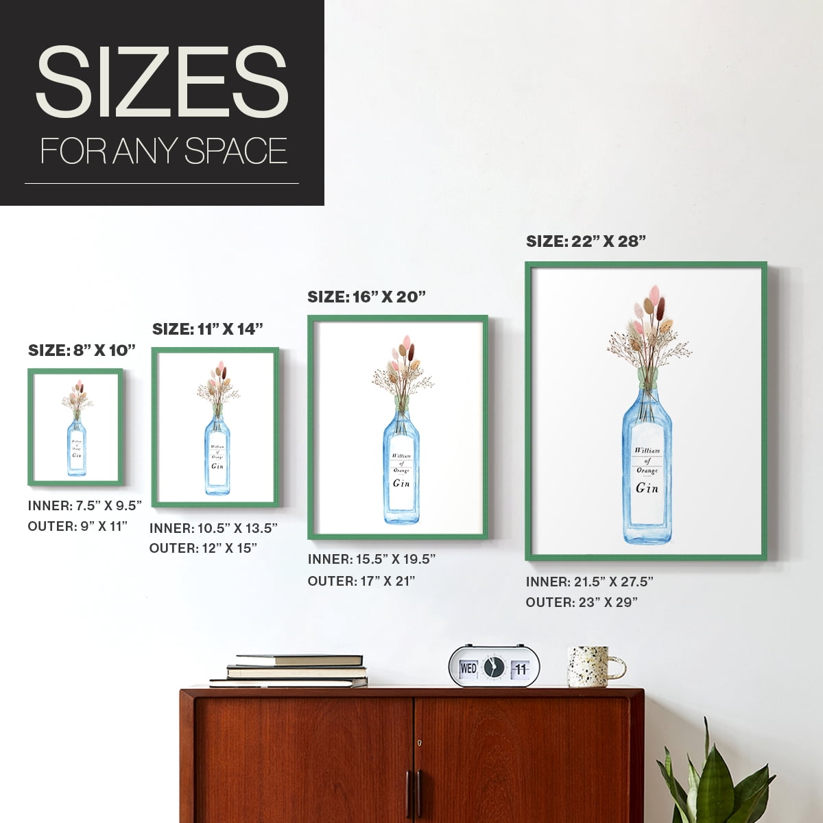William of Orange Gin Framed Print - Solid Wood in Single Picture Frame Solid Wood 2 Framed Print