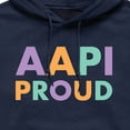 thumbnail image 2 of Instant Message - AAPI Proud - Men's Pullover Hooded Fleece Sweatshirt, 2 of 5