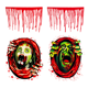 thumbnail image 1 of Paquete de 2 fundas para asiento de inodoro ZHAOCHENG Halloween calcomanía 3D terror decoración del hogar, 1 of 5