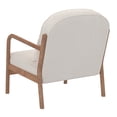 thumbnail image 3 of Inspire MidCentury Modern Boucle Fabric Accent Chair Fabric White Walnut, 3 of 6