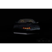 K.A.R.R. Black and Silver with Light Knight Rider (1982) TV Series Hollywood Rides Series 1/24 Diecast Model Car by Jada