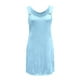 thumbnail image 5 of Mini vestido plisado sin mangas con cuello en V para mujer: informal, fluido, adecuado para fiestas/playa, se ajusta a la talla, 5 of 7
