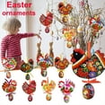 thumbnail image 2 of NSESSHome Hand Painted Easter Chicks and Eggs ornaments Pendants Home Decor Crafts Acrylic Hanging Easter Tree Decoration ,Laser Cut, Egg Rabbits Bunny Cute Craft, 2 of 5