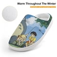 thumbnail image 4 of Totoro Kids Slippers Boys Girls Warm Soft Memory Foam House Slippers Non-Slip Winter Home Shoes for Indoor Outdoor, 4 of 8