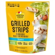 Foster Farms Fully Cooked Grilled Chicken Strips (White Meat) - Frozen, 20 oz (1.25 lb) Bag