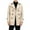 Beige, variant on Mens Trench Coat Slim Fit Double Breasted Long Jacket Solid Color Notched Lapel Windproof Coat