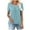 Light Blue, variant on Womens Fake Two-Piece Shirts Cute Summer Lightweight Tunic Flowy Tops Short Sleeve Pleated Blouse Dressy Casual
