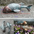 thumbnail image 4 of Garden Sculptures & Statues,Koi Fish Decor,Garden Fish Art,Set of 2 Antique Koi Fish Yard Art Decor for Outdoors,Patio,Yard,Lawn,Pond,Home Decoration (Bronz), 4 of 7
