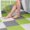Green-GN, variant on MMJ 10 Pack Interlocking Drainage Mat Non Slip Plastic Bathroom Floor Tiles Waterproof Shower Room Kitchen Garage 11.8x11.8in
