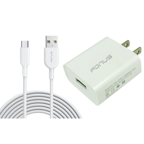 18W Fast Home Charger for Samsung Galaxy Tab A9/Tab A9 Plus - 6ft Long USB-C Cable Type-C Cord USB Wall Adapter Power Wire Quick Charge QC3.0