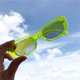 thumbnail image 3 of Gafas de Sol Rectangulares ADE WU en Verde Lima para Mujeres y Hombres, 3 of 7