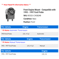 thumbnail image 2 of Front Engine Mount - Compatible with 1993 - 1997 Ford Probe 1994 1995 1996, 2 of 2