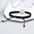 thumbnail image 3 of Paw Print Cremation Urns Bracelet for Ashes Adjustable Braided Rope Keepsake Bangle Jewelry for Women Men Memorial Bracelet for Dog Cat, 3 of 5