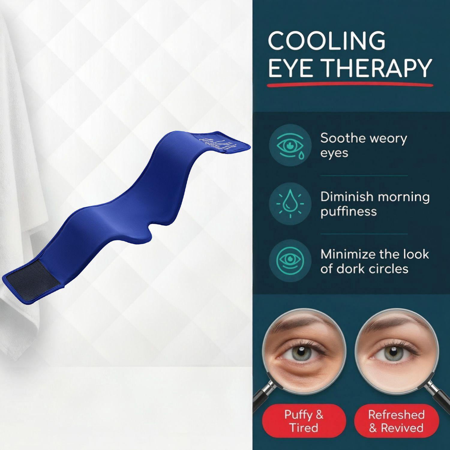 FACEMOON Cooling Gel , Reusable Cold Compress for Head Comfort, Extra Cooling & Gentle Pressure