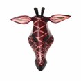 thumbnail image 2 of Masque de Girafe Africaine Sculpté à la Main Jedando Handicrafts ZWD, 2 of 4