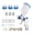 Blue 0.8mm, variant on Professional Spray Guns 1.4/1.7/2.0mm Sprayer Paint Airbrush Mini Spray Gun For Painting Aerograph Cars ,Versatile applications
