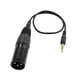 thumbnail image 4 of Conector XLR de 35 cm de 3 clavijas a conector estéreo de 3,5 de sonido de micrófono y sonido Gloria Cable XLR hembra a macho, 4 of 6