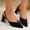#0036-Black, variant on Xucatan Chunky Heel Sandals for Women, Pointed Toe Slingback Heeled Shoes, Adjustable Strap Dressy Footwear, Versatile Design for Spring Summer Everyday Style Gift