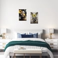 thumbnail image 3 of ZHONGYUTONG 2 Pieces African American Wall Art Black Woman Hand With Butterfly Picture Black Yellow Gray Wall Decor Sunflower Gril Canvas Print Framed (11"x14"x2PCS), 3 of 5