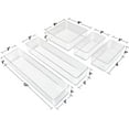 thumbnail image 4 of Sorbus Set of 5 Clear Plastic Drawer Storage Organizer Bins - Organization for Beauty, Kitchen, Office, 4 of 10
