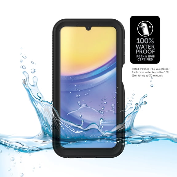 Open Box Body Glove Tidal Waterproof Phone Case for Samsung Galaxy A15 5G Black/Gray