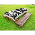 thumbnail image 1 of Indie Outdoor Tablecloth, Dream Big Work Hard Typography Design with Galaxy Outer Space Modern Quote, Decorative Washable Fabric Picnic Table Cloth, 58 X 84 Inches,Black Grey White, by Ambesonne, 1 of 2