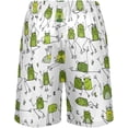 thumbnail image 3 of GZHJMY Frog Pajama Pants Short for Men, Lounge Pants Lightweight Men Pajama Bottoms with Drawstring Pockets, Christmas New Year Birthday Gifts, X-Large, 3 of 7