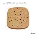 thumbnail image 5 of Linyer Pack of 100 Air Fryer Paper 230°C Heats Resistant Baking Oil-absorbing Mat Oil Papers Non-stick Pads for Kitchen Restaurant Type 3, 5 of 6