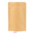 thumbnail image 1 of 10pcs Resealable Zip Lock Solid Color Kraft Paper Foil Bag Stand Up Heat Seal Food Grade Pouch, 1 of 1